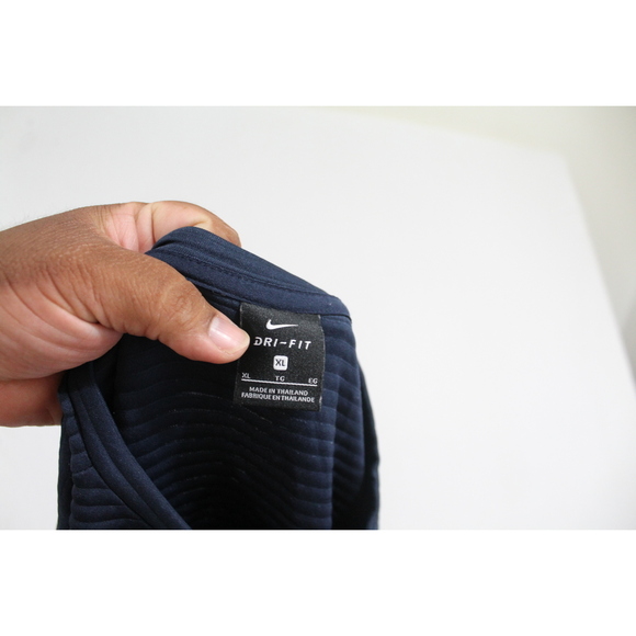 Nike Women Ribbed Blue Sweater Crew Neck Casual Size XL - Picture 2 of 9